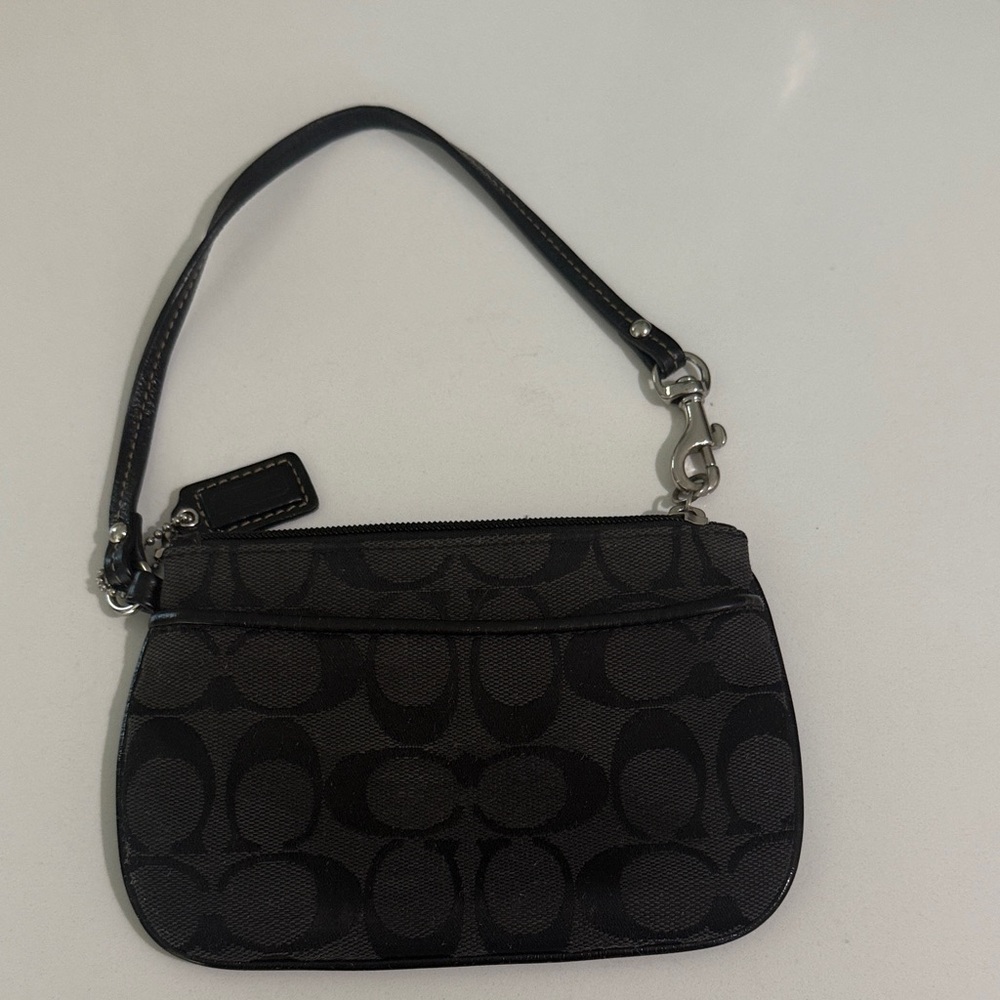 Coach Black Designer Women's small hand held purse